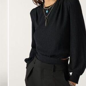 Ba&sh WHISPER top, black S, brand new with tag